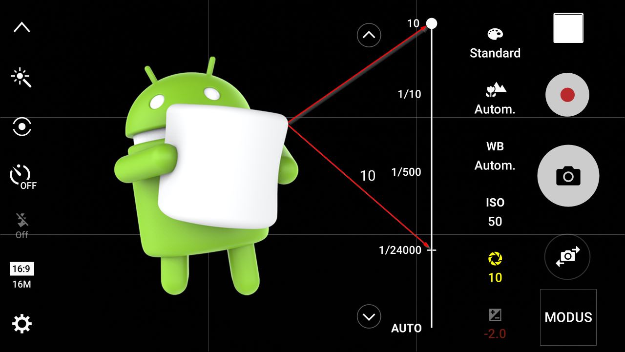 Galaxy S6 Android 6.0.1 Marshmallow Kamera App